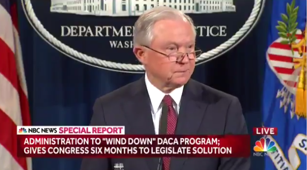 Trump And Jeff Sessions Just Took A Tiki Torch To DACA