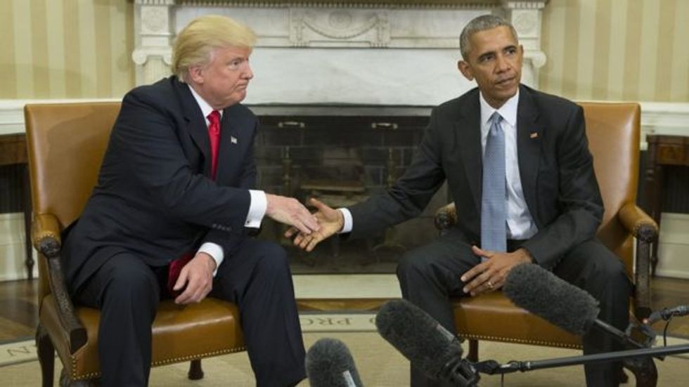 Obama's Gentle Parting Words To Trump: Don't Fuck It Up Too Bad, DUMBASS.