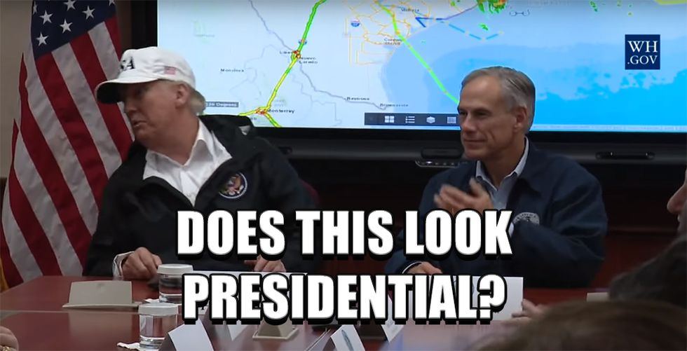 Trump Upstages Harvey In Texas. Wonkagenda for Wed., Aug. 30, 2017