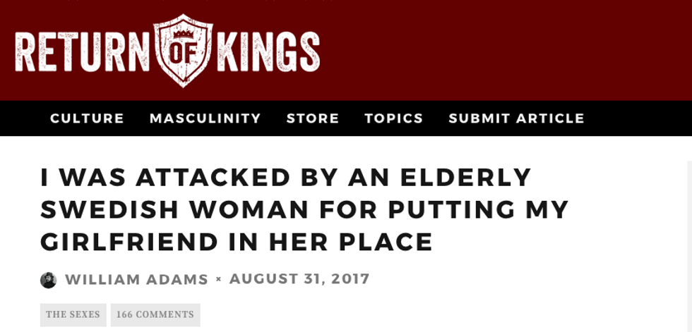 'Elderly' Swedish Woman Smites Men's Rights Ass Hat, Does Mitzvah For Entire World