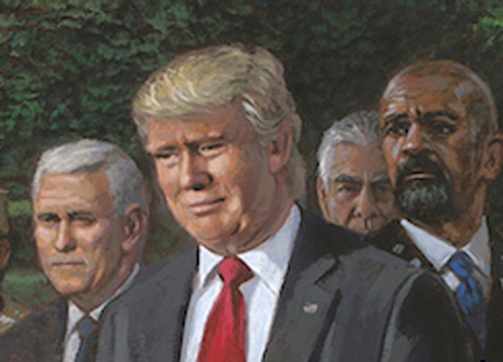 America's Greatest Artist, Jon McNaughton, Phones It In With Inspirational Trump Painting, Meh Lazy