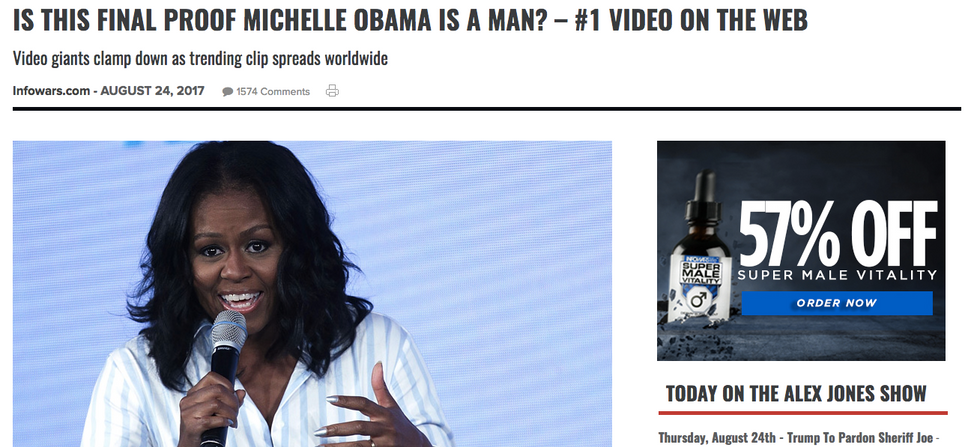 Alex Jones Just Wants To Know Why Michelle Obama Is Hiding Her Secret Penis From Him