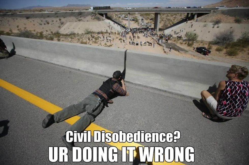 Bundy Jury Can't Decide If Pointing Guns At Law Enforcement Is Bad