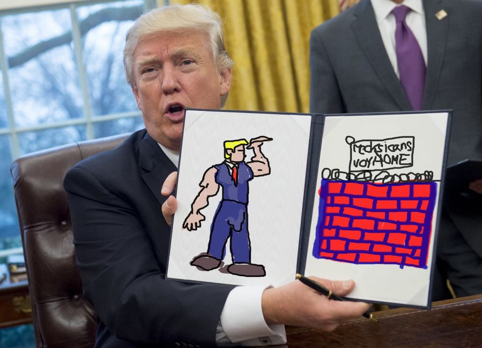 If Trump Doesn't Get His Border Wall, He'll Hold His Breath Until The Economy Turns Blue