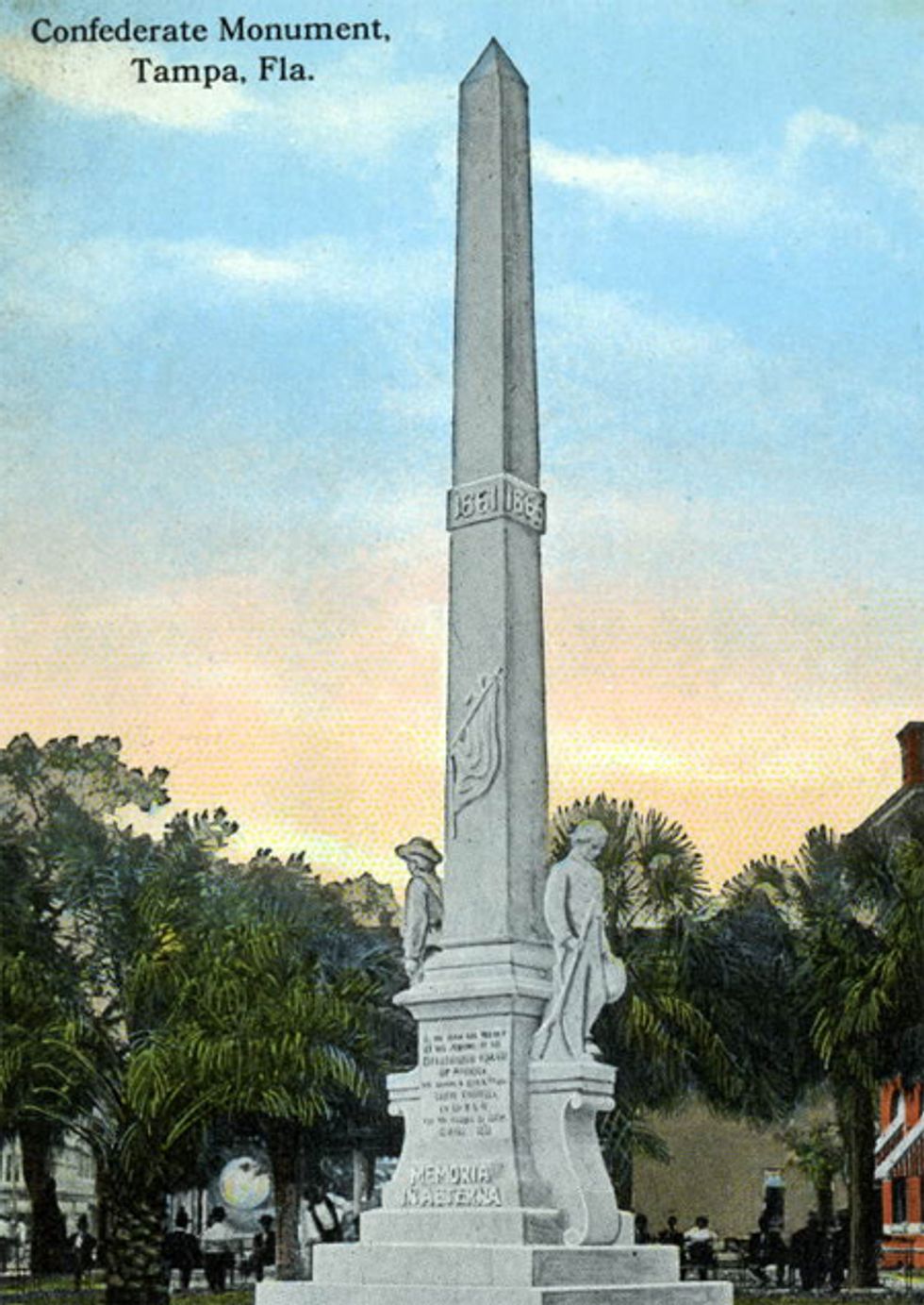 Tampa Can't Get Rid Of Confederate Loser Traitor Statue Fast Enough