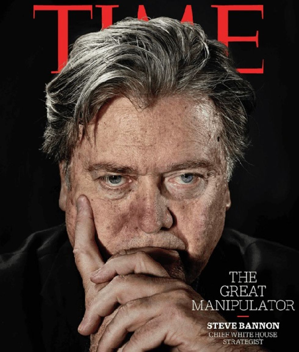 Farewell, Steve Bannon, You Malevolent Shit Monster! May You Stub Your Big Toe On Your Way Out!