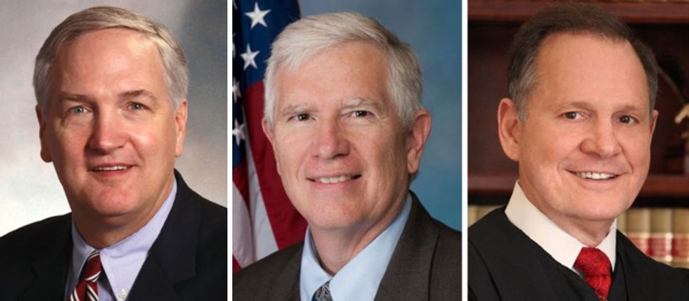 Which Alabama Senate Candidate Can Hump Donald Trump Hardest? The Bible One, Probably