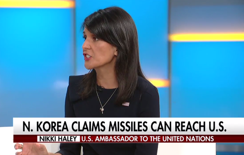 Nikki Haley Wishes Y'all Wouldn't Discuss Classified Intel Trump's Blabbing About On Twitter
