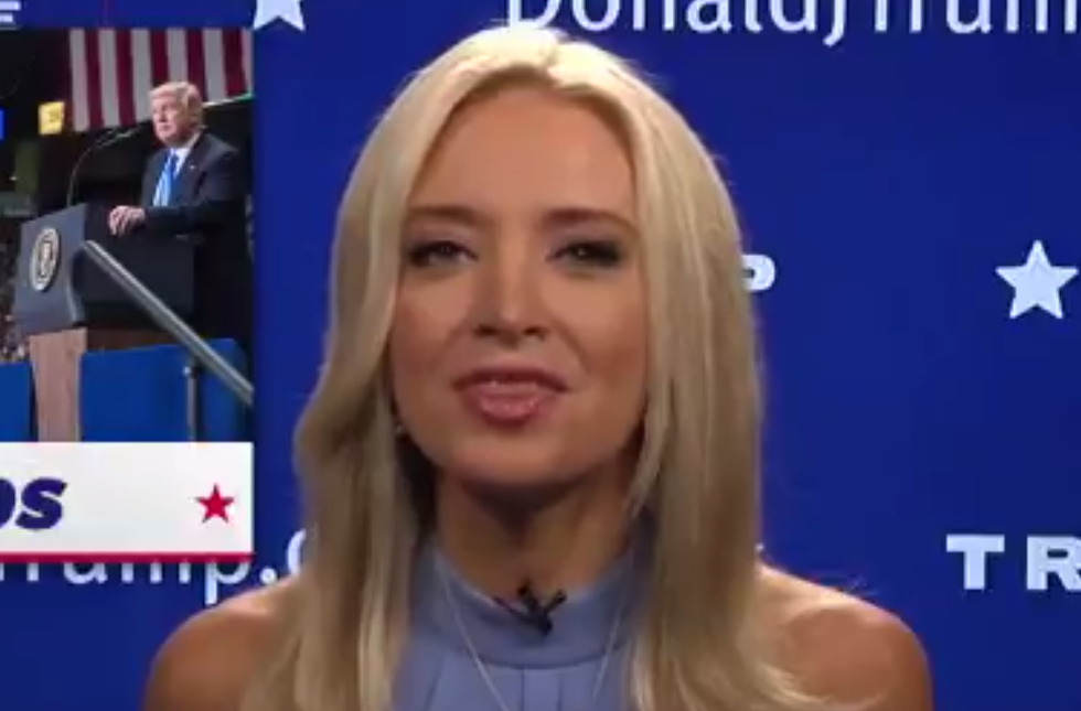 Trump GOP Can't Stop Throwing Money At Kayleigh McEnany's Stupid Lying Face