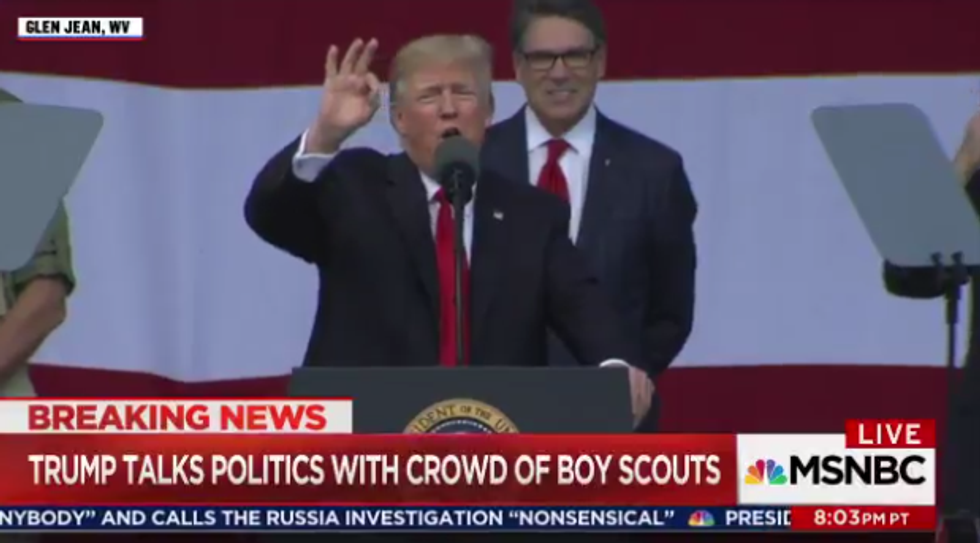 Pussy-Grabbing Trump Preying On Boy Scouts Now