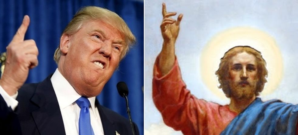 Super Christian Donald Trump Big Fan Of God And His Blowhard Son Jesus