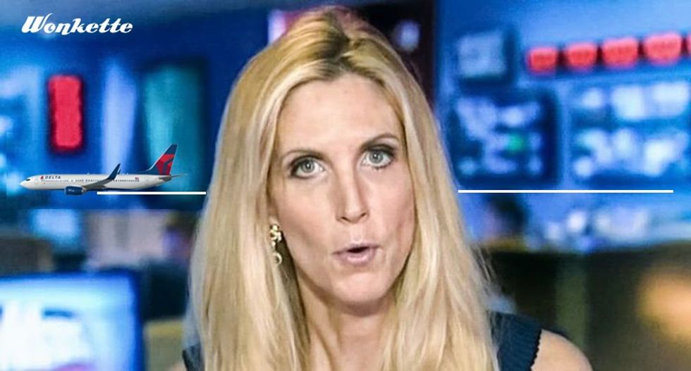 Oppressed Snowflake Ann Coulter Loses Seat On Airliner, Loses Shit On Twitter