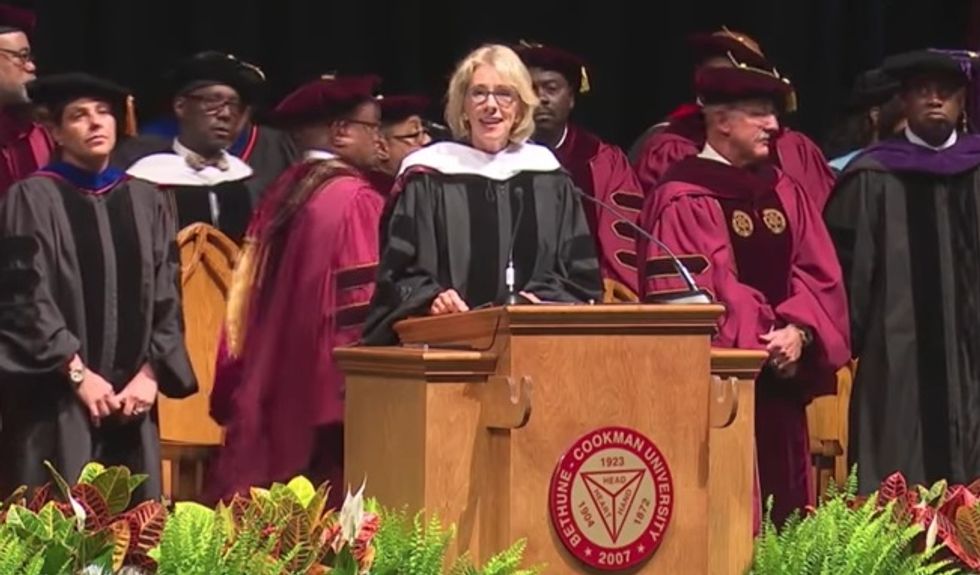 Betsy DeVos To Chat With Men's Rights Activists About How Rape Victims Are Liars