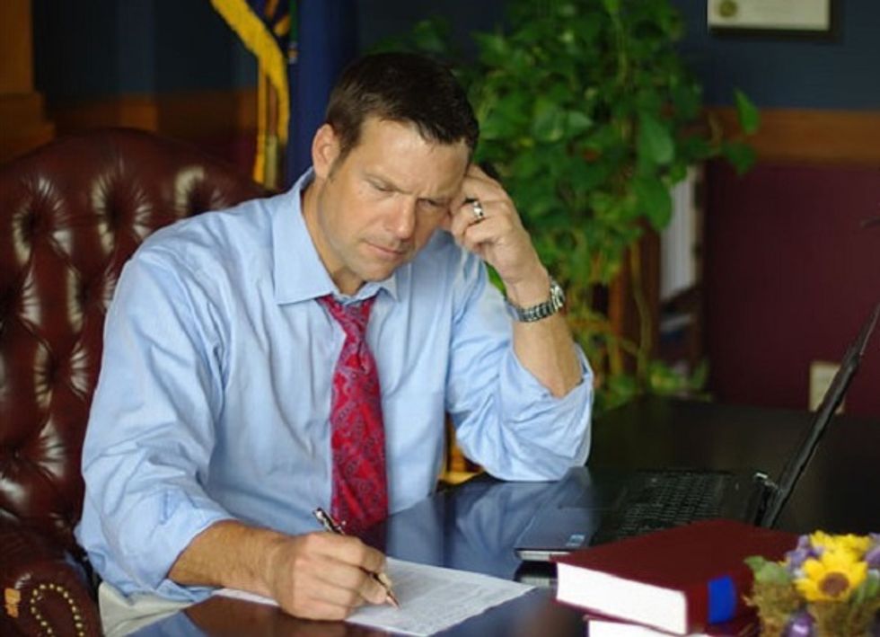 Kris Kobach Will Not Comply With Stupid Voter Info Request From Kris Kobach