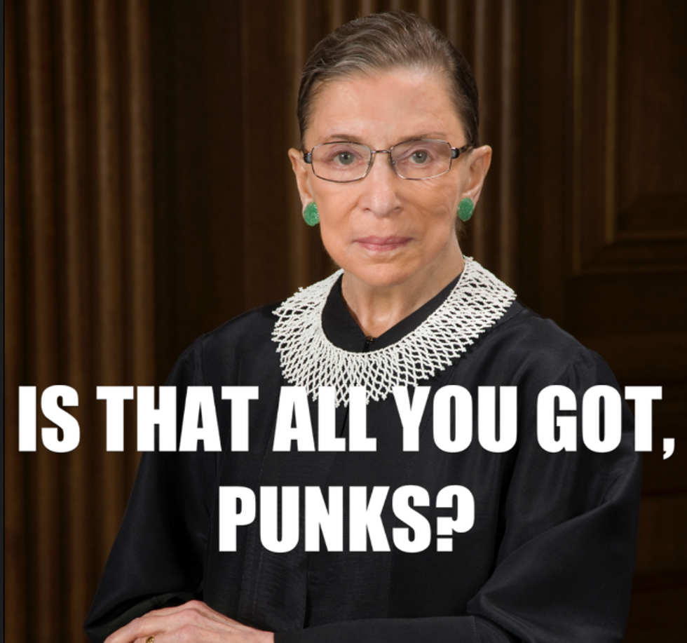 Please, Republicans, Ruth Bader Ginsburg Is Dying To Hear Your Crackpot Legal Theories!
