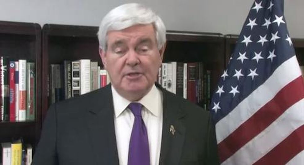 Hey Rocky, Watch Newt Gingrich Pull Bill Clinton's Dick Out Of Trump's Hat!