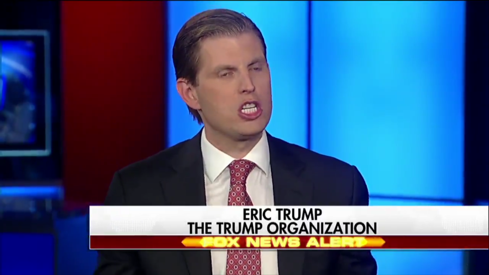 Broke-Faced Eric Trump Wants To Tell Us Who Qualifies As 'People'