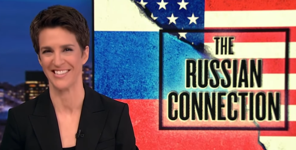 Stupid Intercept Idiots Wish Rachel Maddow Would STFU About Trump's Russia Scandal