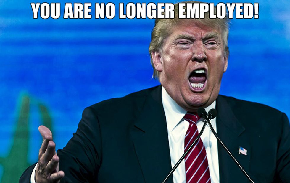 Ain't Nobody Want To Work For Donald Trump, Because Who Can Afford The Lawyer Bills?