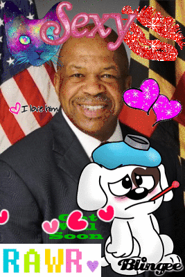 Elijah Cummings Had Heart Surgery Today So We Made Him This Blingee