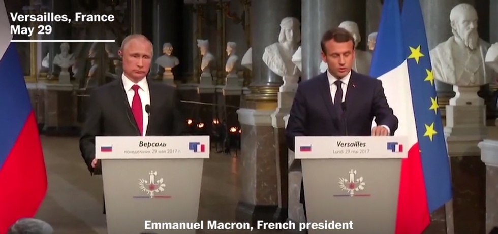 Your Boyfriend Emmanuel Macron Just Got Up In Putin's Grill Like 'YEAH BRO, WHAT YOU GONNA DO?'