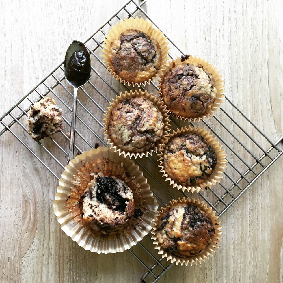 Oatmeal Nutella RESISTANCE Muffins: Because Donald Trump Is Not The Boss Of You!