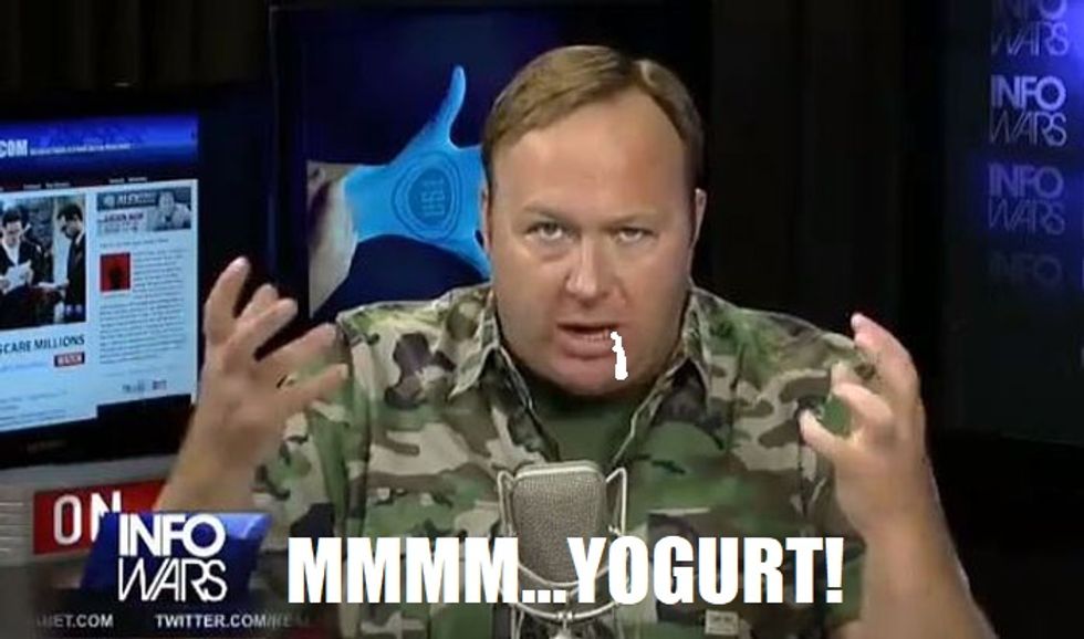 Alex Jones Apologizes To Yogurt