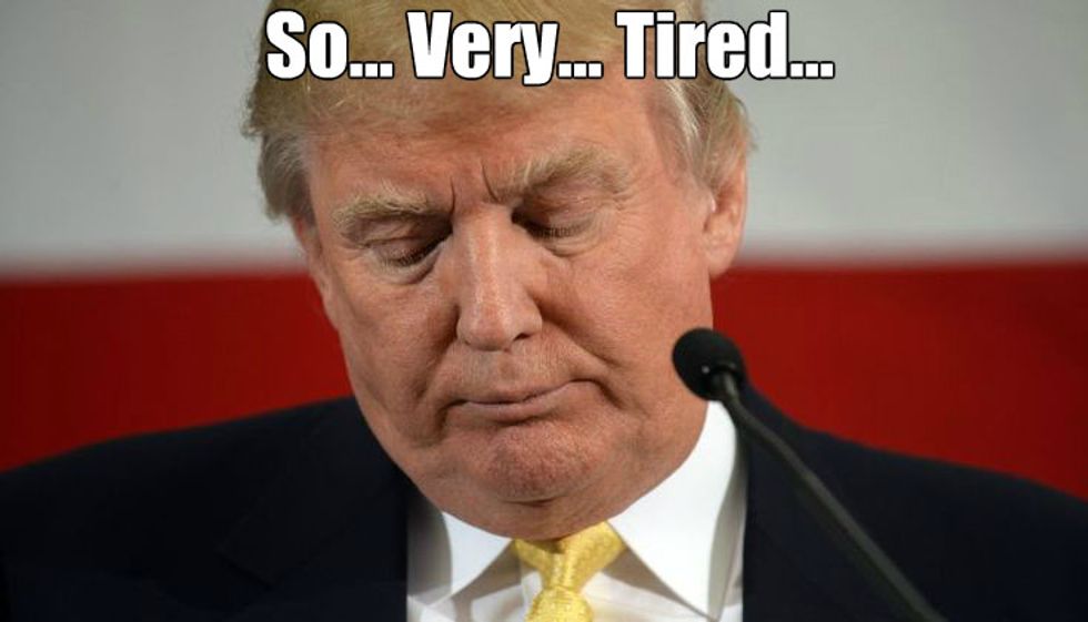 Sinister Glowy Orb Saps Trump's Stamina, Leaves Poor Dear 'Exhausted,' 'Weak,' 'Sad.'