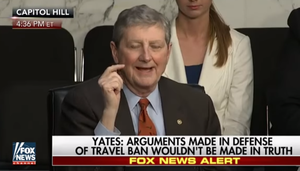 New Mean Idiot Louisiana Senator Was BIGGEST STAR Of Sally Yates Hearing!