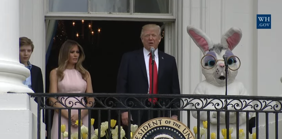 Let's Watch Trump Fuck Up The White House Easter Egg Roll!