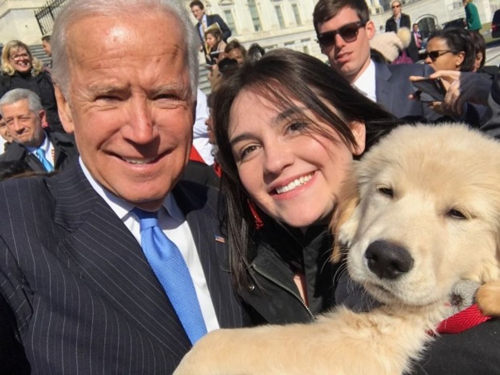 Puppies! Joe Biden! Puppies Named 'Biden' Meeting People Named Joe Biden! SQUEEEEEEE!