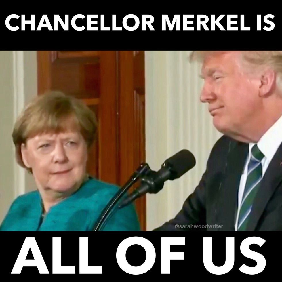 Donald Trump And Angela Merkel Met And All We Got Was This Unending Shame