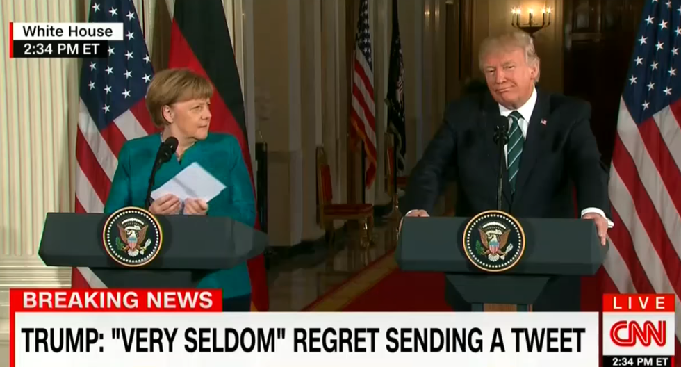 The 'WTF DUDE?' Look Angela Merkel Gave Donald Trump Today Will GIVE YOU LIFE