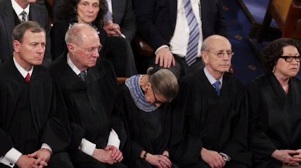 Best Justice Ever Ruth Bader Ginsburg May Have Been Slightly Drunk At SOTU Address