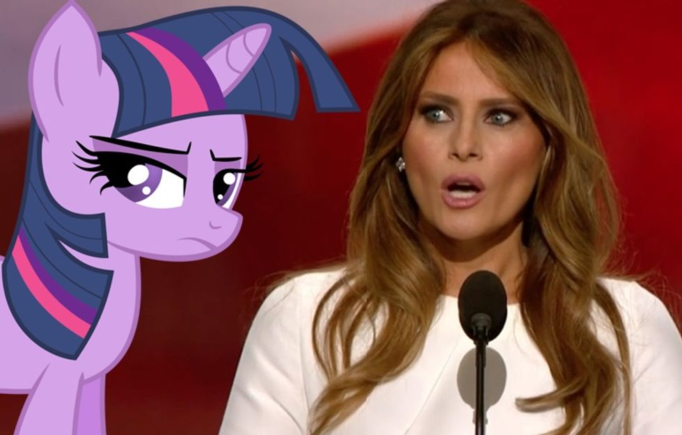 Melania Trump Isn't A Plagiarist, She's a Brony, Says Utterly Shameless RNC Dude