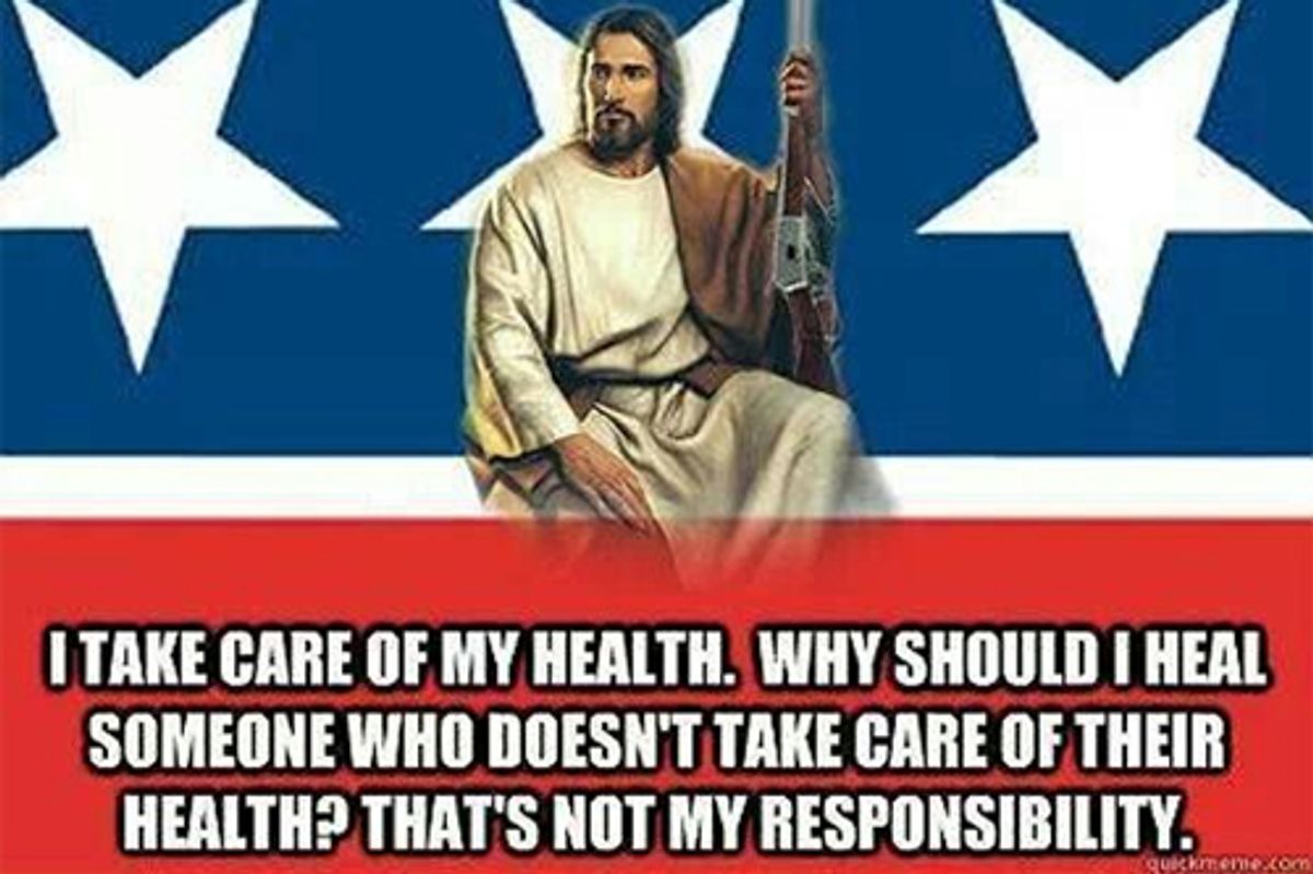 GOP Rep.: Jesus Doesn't Want You To Have Healthcare Because You're So Lazy