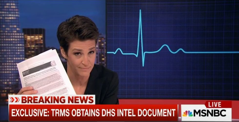 Silly Rachel Maddow Thinks Leaked DHS Report Destroys Case For Trump Travel Ban