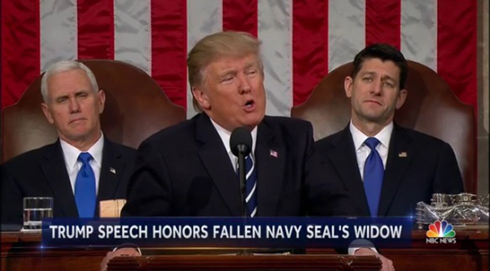 Ratings For Trump Address To Congress Way Smaller Than Obama's. We're Sure He'll Take It In Stride