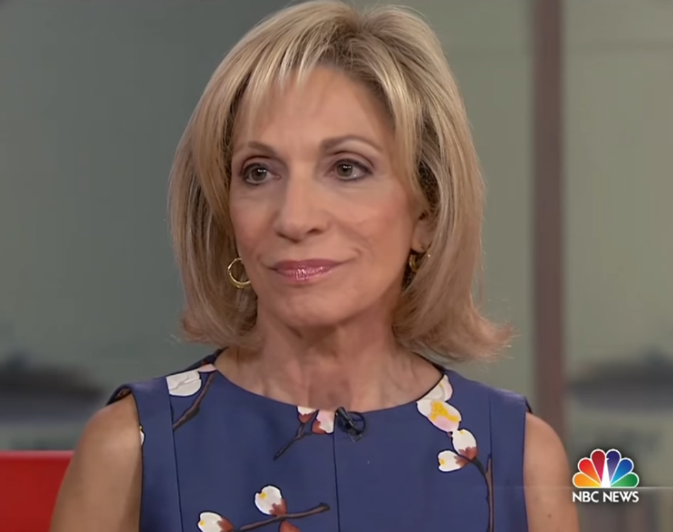 ANDREA MITCHELL WOULD LIKE SOME ANSWERS TO HER QUESTIONS, PLEASE, THANKS AND FUCK YOU