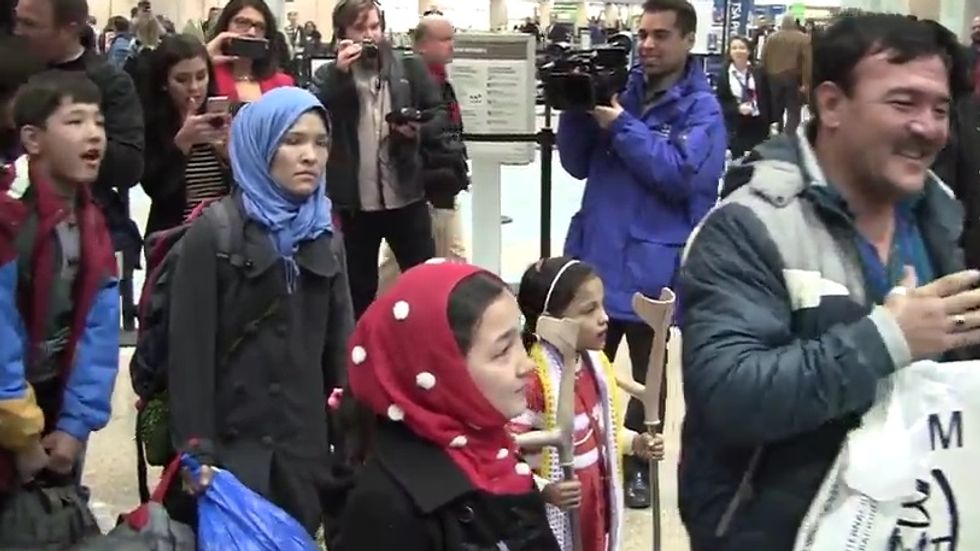 Nice Time: Watch Hundreds Of Utahns Greet The Last Arriving Refugees (For Now)