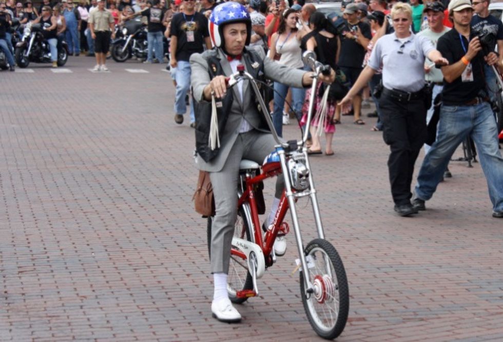 Big Bad Harley Davidson Bikers SO SCARED Of Protesters, Won't Let Trump Look At Their Hogs
