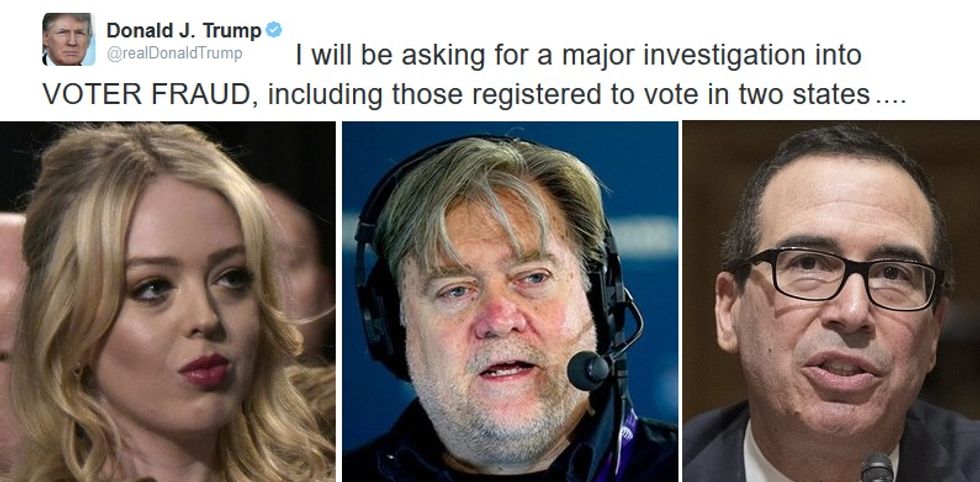 To End Vote Fraud, Donald Trump Must Build Wall Around His Family, Staff