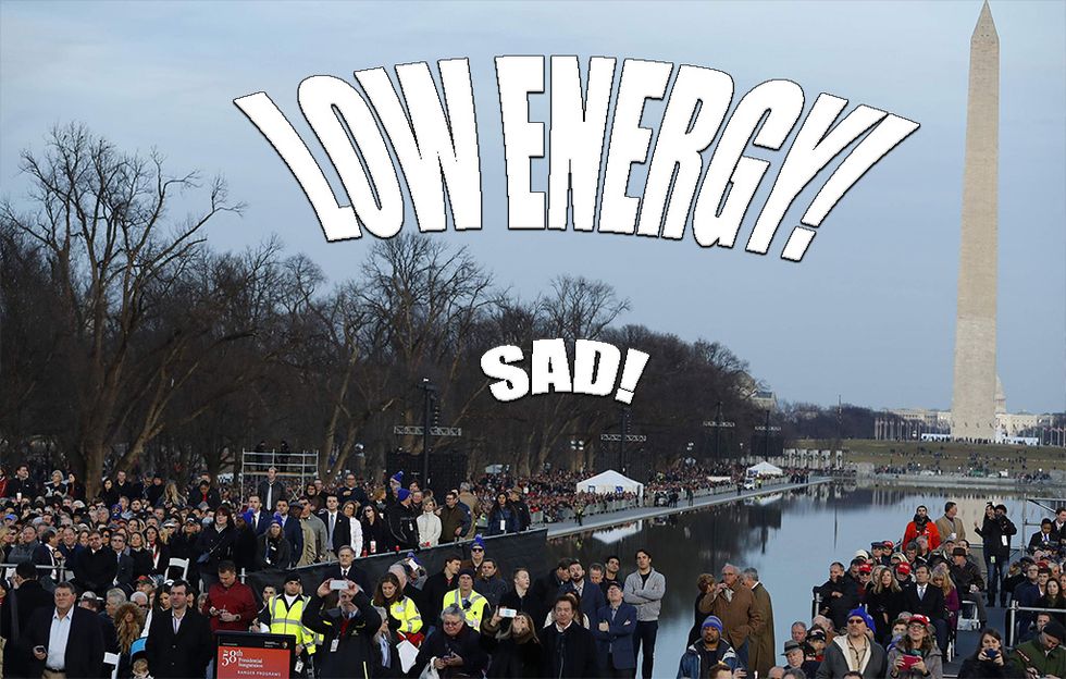 Trump's LOW ENERGY Inauguration. Wonkagenda for Friday, January 20, 2016