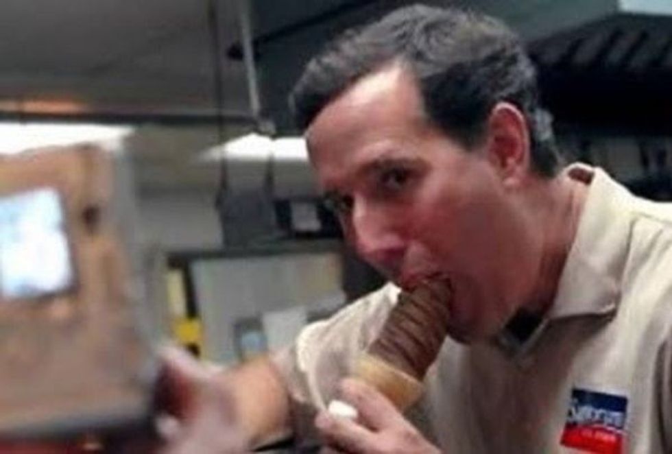 Rick Santorum Has One Supporter In Iowa, And Her Name Is Peggy