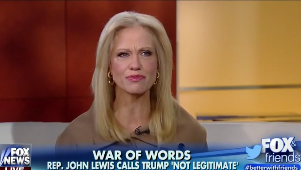 Kellyanne Conway Wishes Everybody Would Stop Telling Donald Trump's Russian Secrets