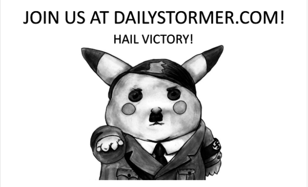 Stormfront Neo-Nazis Want Your Kids To Catch Pokémons, Jews