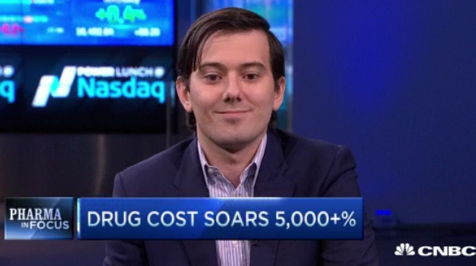 Douchebag Pharma CEO Raises Drug Price 5000% Because Screw Your Sick Baby