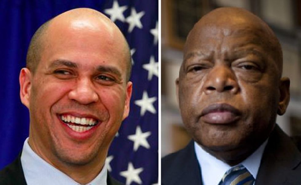Let's Watch Badasses John Lewis And Cory Booker Call Racist Jeff Sessions A Racist!