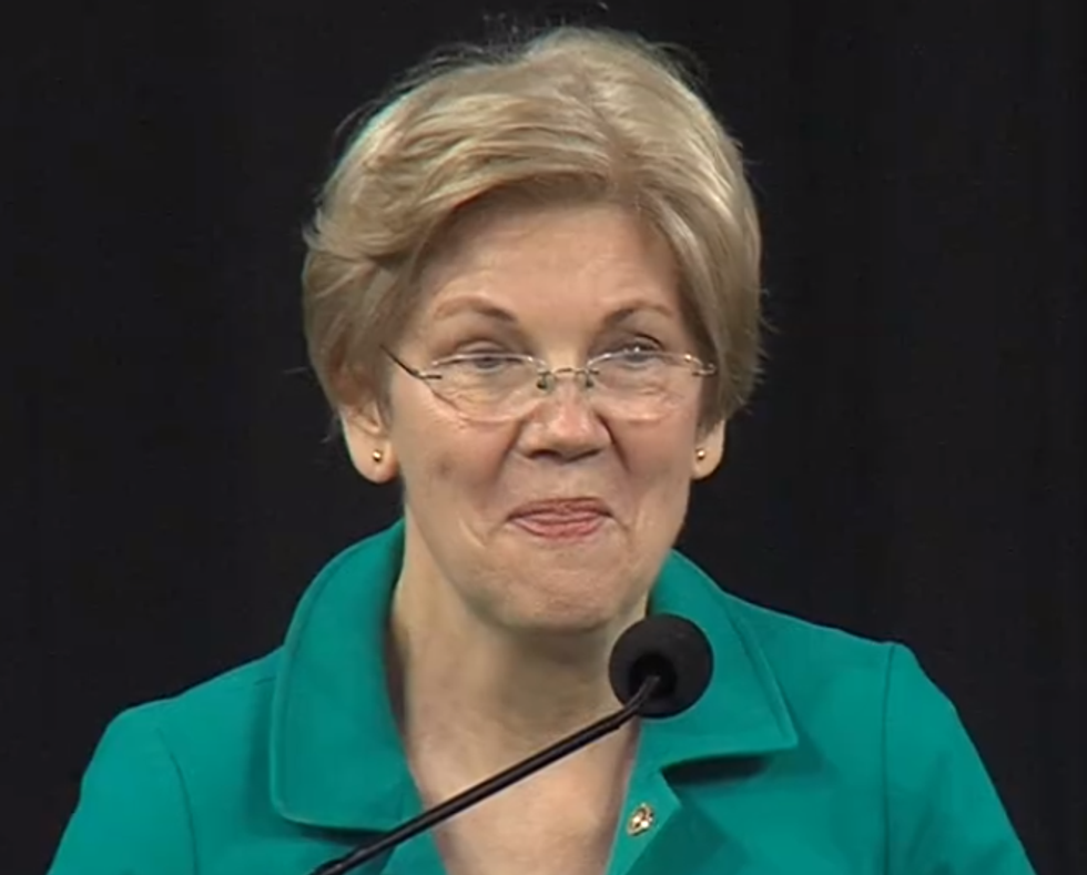 You'll Need A Cigarette After Watching Elizabeth Warren's Latest Donald Trump Nad-Stompin'