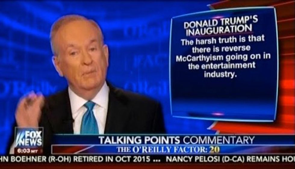 Charles Krauthammer Schooled Bill O'Reilly On Celebrities' 'Reverse McCarthyism' Of Poor Donald Trump And The Whole World Has Gone MAD I Tell You MADDDDDDDD